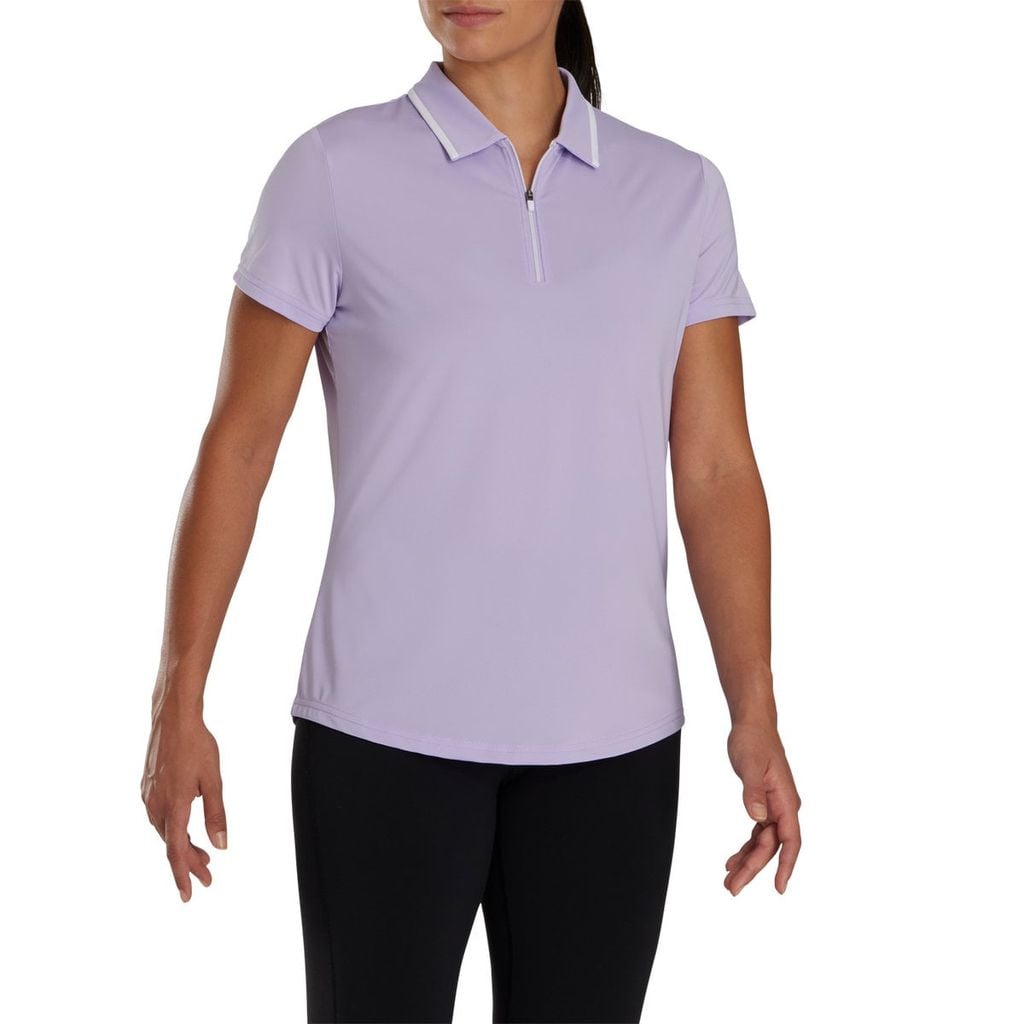 Áo Golf Nữ Tay Ngắn Short Sleeve Shirt with Zipper Placket 89779 | Foo