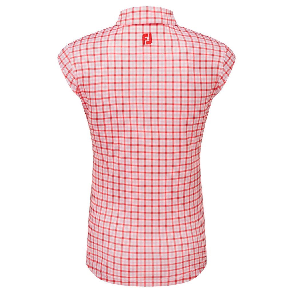Áo Golf Nữ Tay Ngắn Short Sleeve Gingham Shirt 89813 | FootJoy