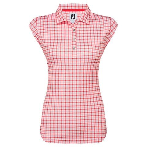 Áo Golf Nữ Tay Ngắn Short Sleeve Gingham Shirt 89813 | FootJoy