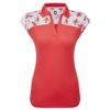 Áo Golf Nữ Tay Ngắn Blocked Floral Print Cap Sleeve Shirt 89819 | Foot