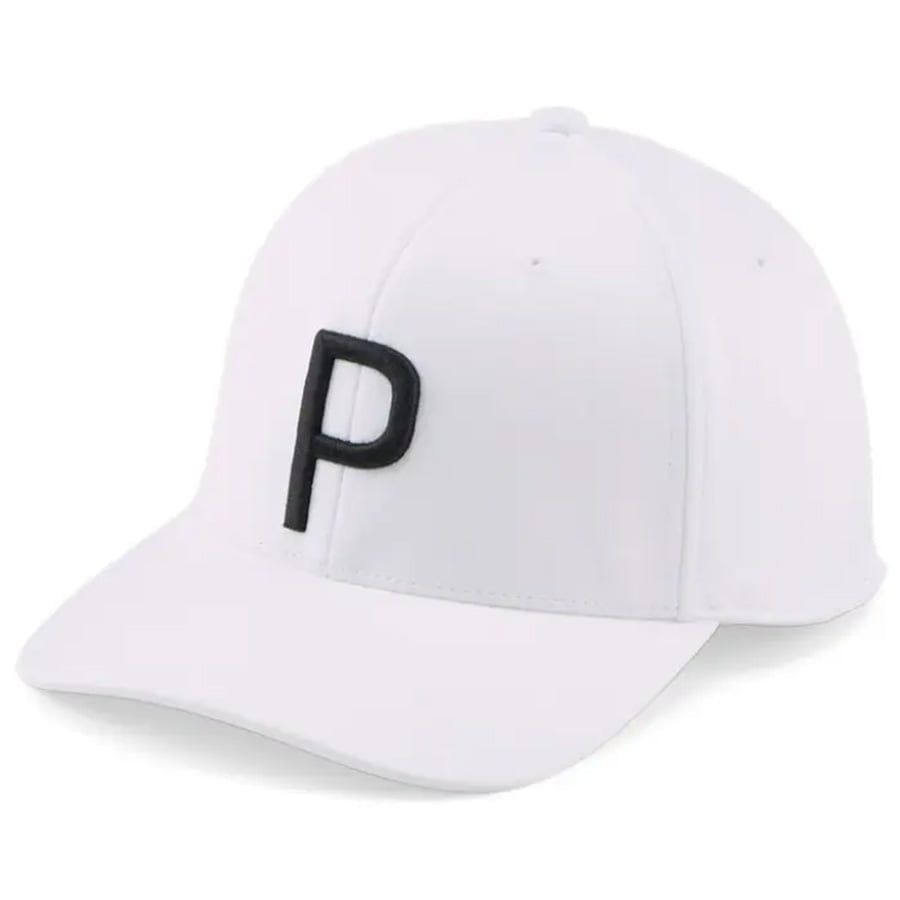 Nón kết golf nam Youth P Cap - White Glow - Puma Black 02443902 | PUMA