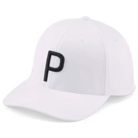 Nón kết golf nam Youth P Cap - White Glow - Puma Black 02443902 | PUMA