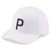 Nón kết golf nam Youth P Cap - White Glow - Puma Black 02443902 | PUMA
