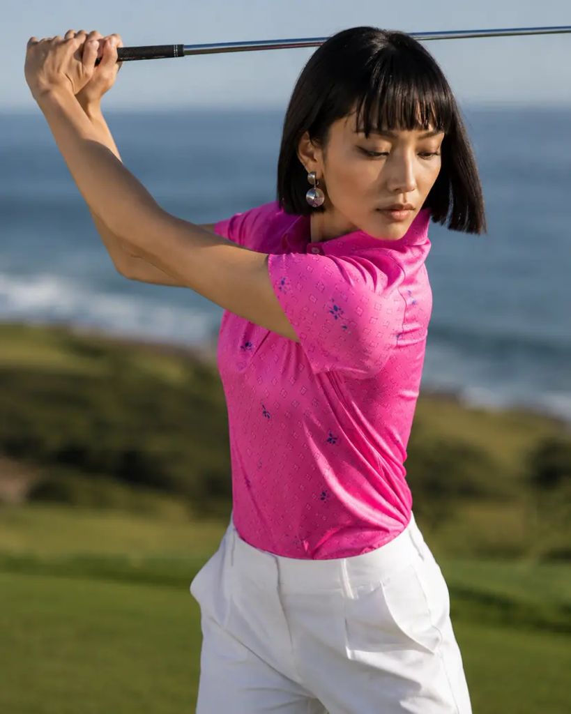 Áo Golf Nữ Tay Ngắn Pink Palm Wildside Polo - Ultracool WS1001012-15 |