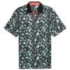 Áo golf nam tay ngắn Cloudspun Abstract Camo Polo - Puma Black-Aquatic