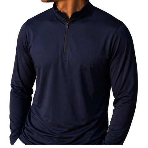 Áo Golf Nam Tay Dài 1/4 zip  - Midnight WS101705 | Wildside