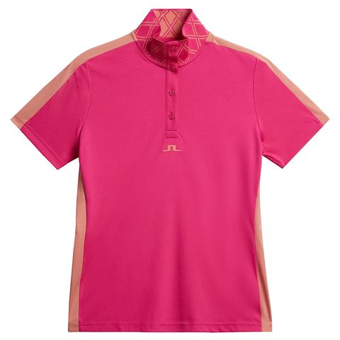 Áo golf nữ tay ngắn Pip Polo Fuchsia Purple GWJT09010-Q116 | J.Lindeberg