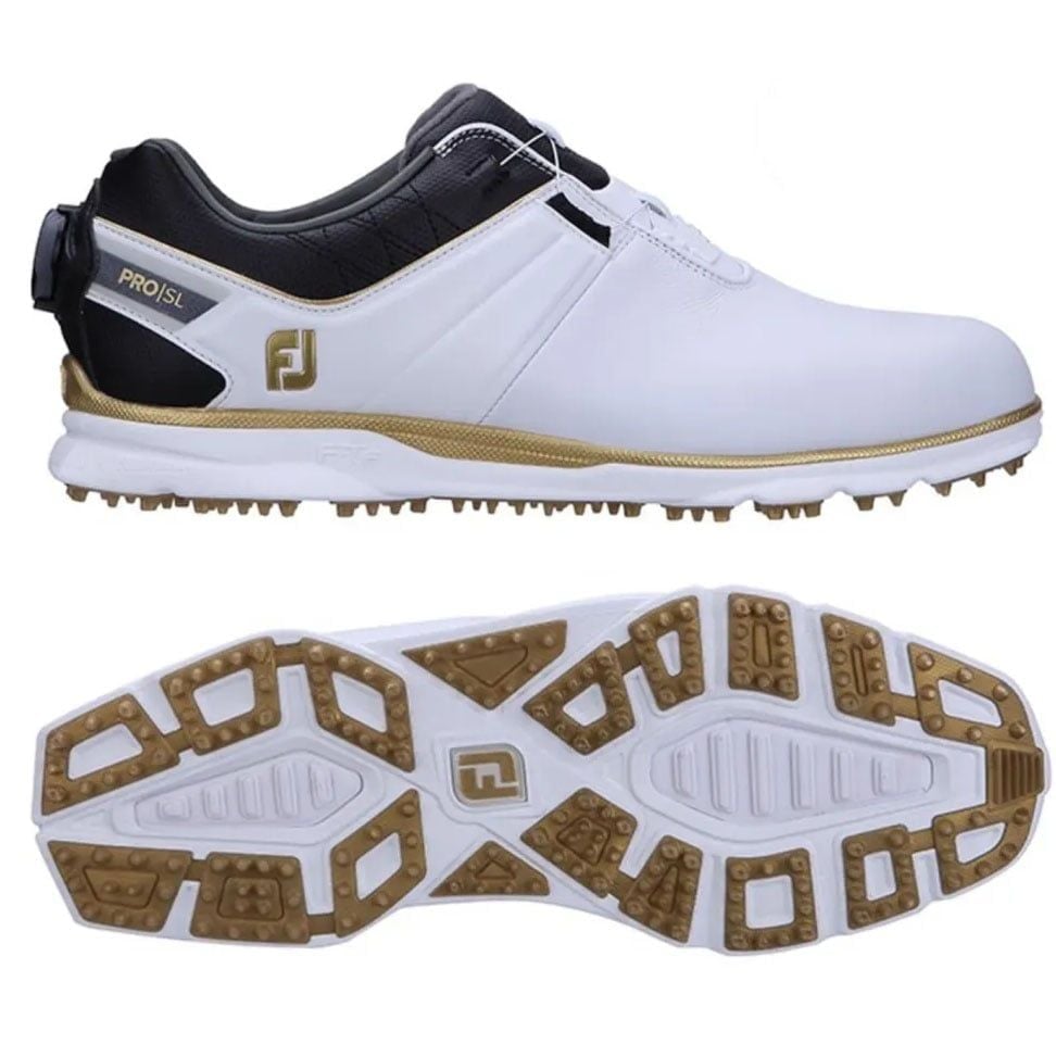 Giày Golf Nam FootJoy FJ 53066 DS PROSL BOA WHT/BLK/GLD