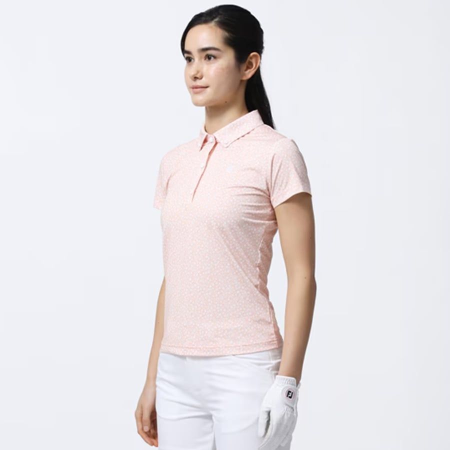 Áo golf nữ tay ngắn WOMEN'S TOSSED TULIPS SHIRT 80549|FootJoy