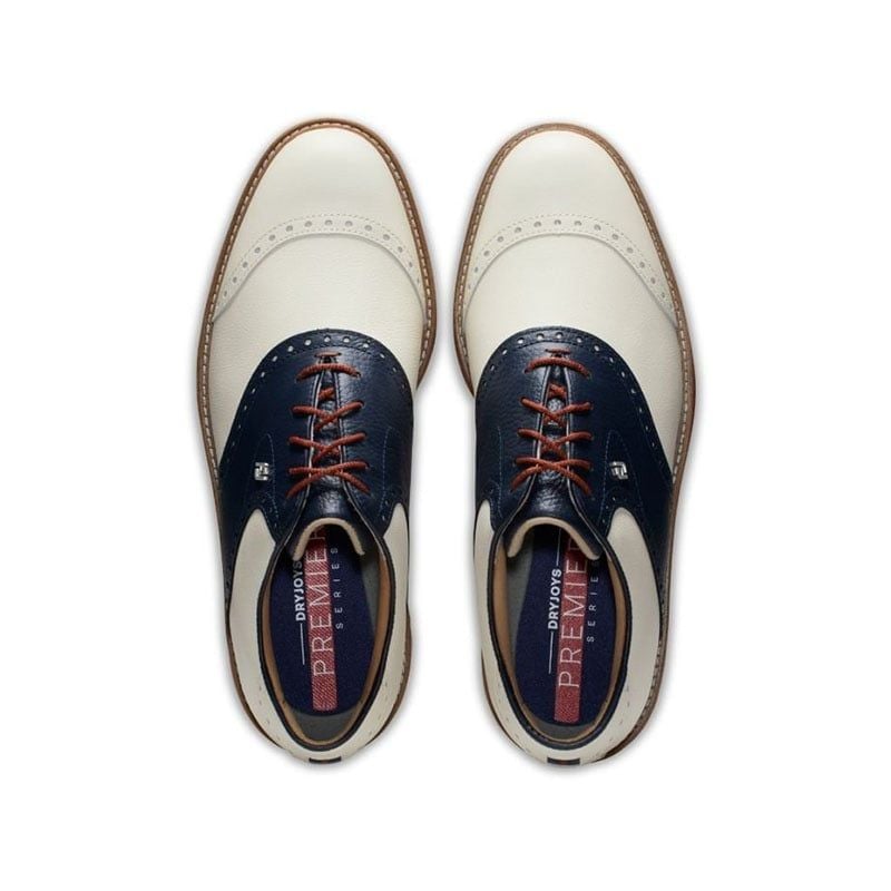 Giày Golf Nam FJ DRYJOYS Premiere CREAM/NAVY/RED 54350  | FootJoy | Tặ