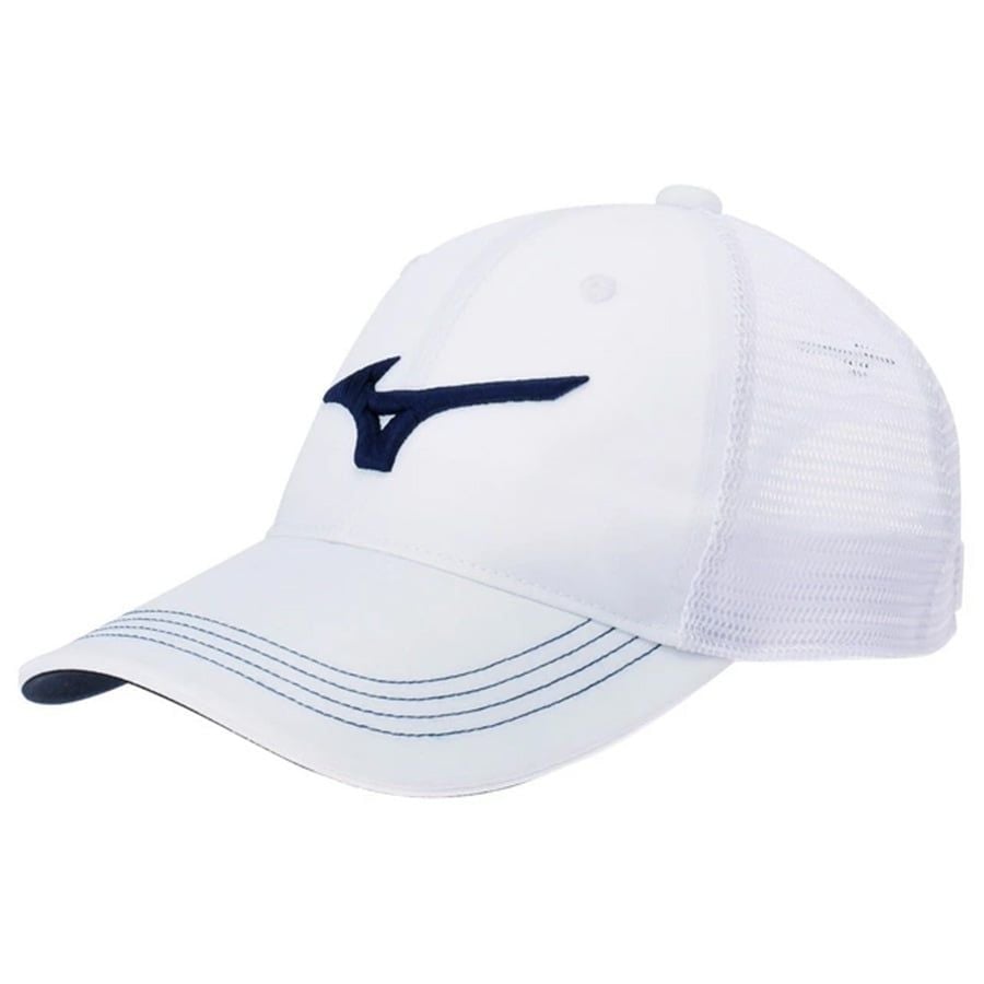 Nón kết golf nam TOUR AMERICAN MESH CAP WHITE/NAVY E2MW201088 | Mizuno