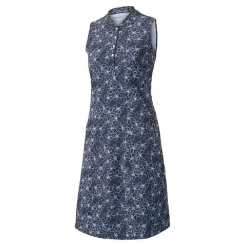 váy golf nữ liền thân W Island Flower Dress - Navy Blazer 53909901 | PUMA