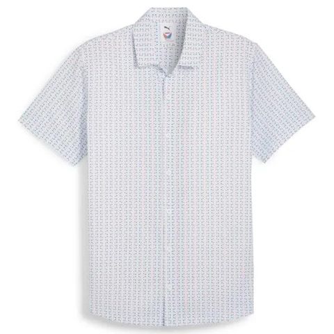 Áo golf tay ngắn nam Puma x Volition Golf Shirt - Icy Blue 62594402 | PUMA