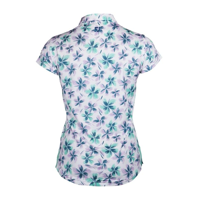 Áo golf nữ tay ngắn Cap Sleeve Floral Shirt 89773 MEGA SALE | FootJoy