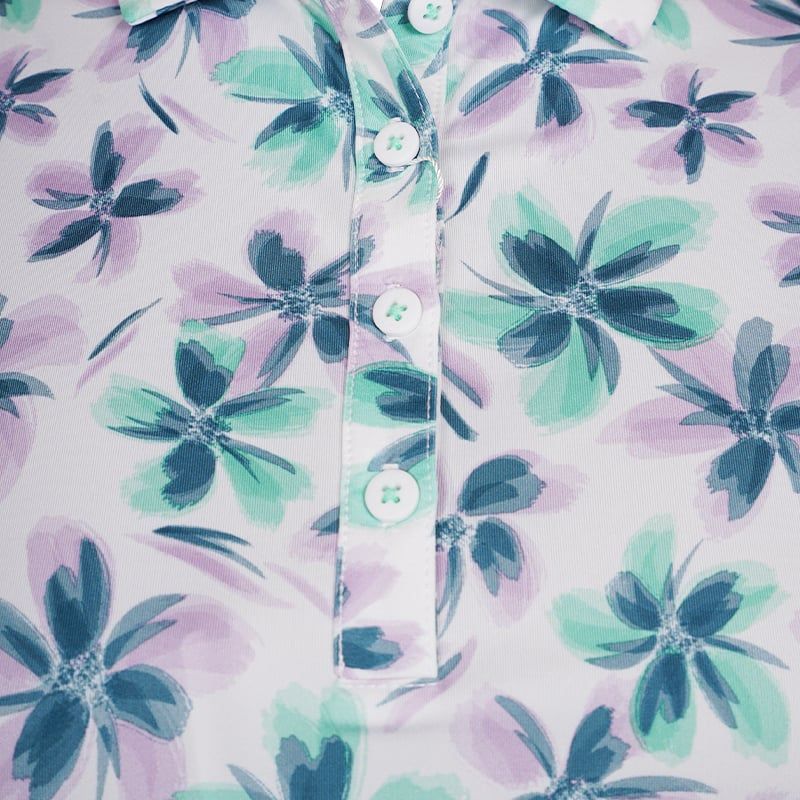 Áo golf nữ tay ngắn Cap Sleeve Floral Shirt 89773 MEGA SALE | FootJoy