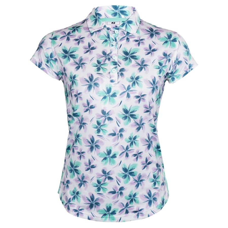 Áo golf nữ tay ngắn Cap Sleeve Floral Shirt 89773 MEGA SALE | FootJoy