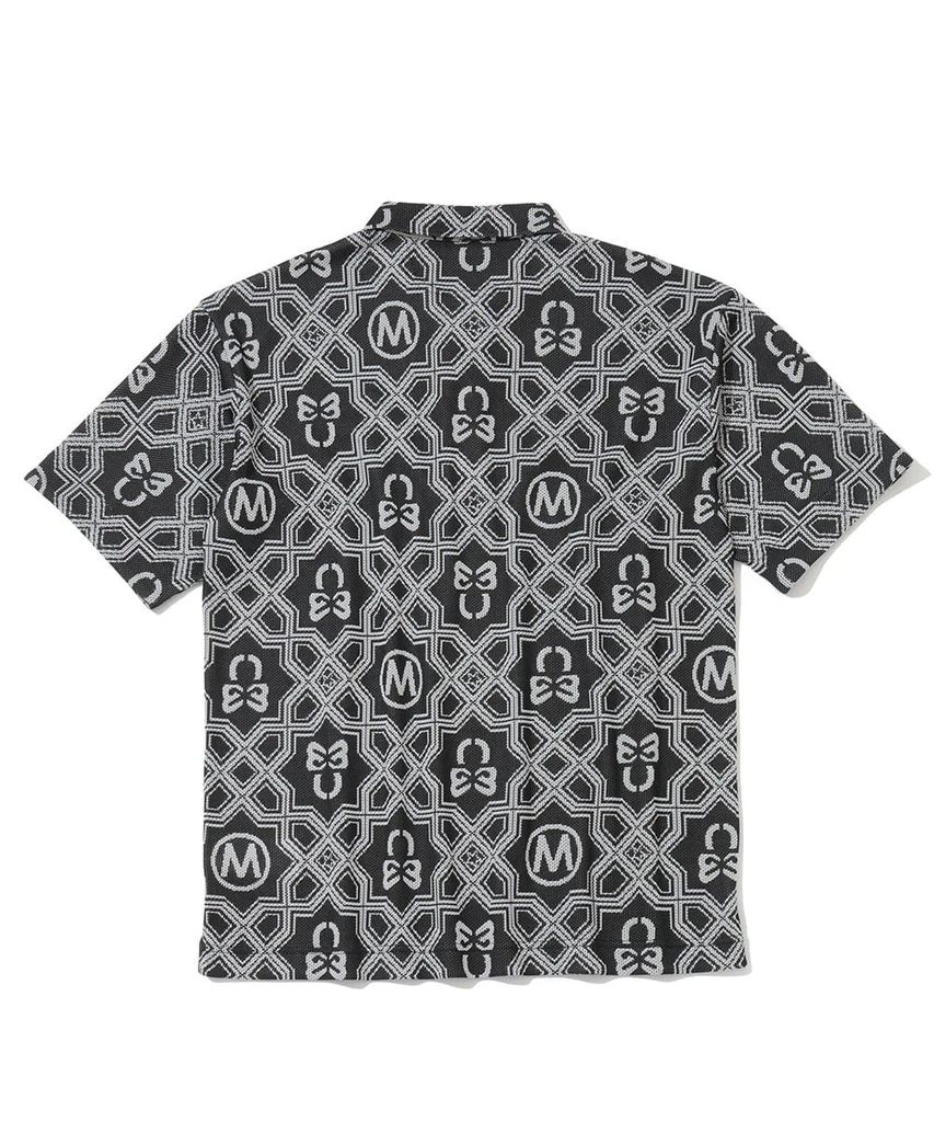 Áo Golf Nam Tay Ngắn Dominant Mesh Shirt BLACK MLM-6A-AP07 | MARK & LO
