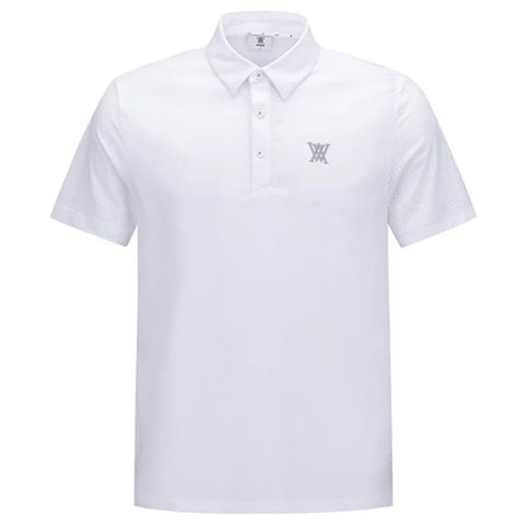 Áo golf nam tay ngắn Signature Logo Short T-Shirt - WHITE AGEMMTS01WH | Anew Golf