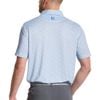 Áo golf nam tay ngắn Speckle Print Lisle Blue Jay/White 32772 | FootJo