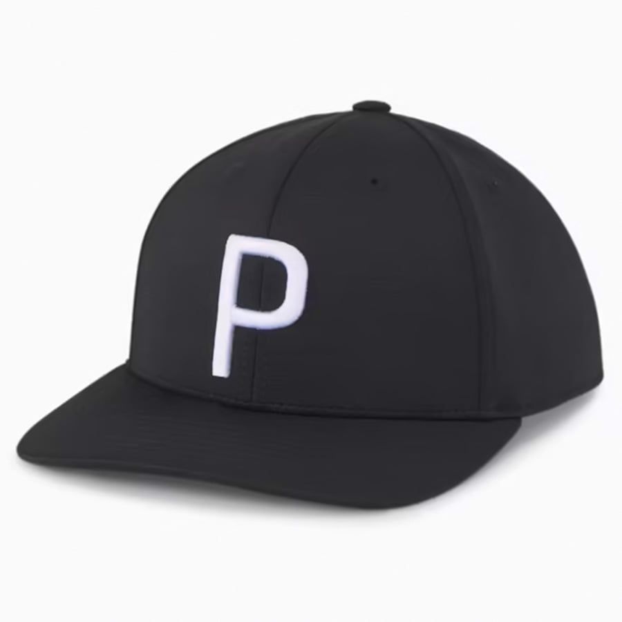 Nón kết golf nam Youth P Cap - Puma Black - White Glow 02443901 | PUMA