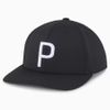 Nón kết golf nam Youth P Cap - Puma Black - White Glow 02443901 | PUMA