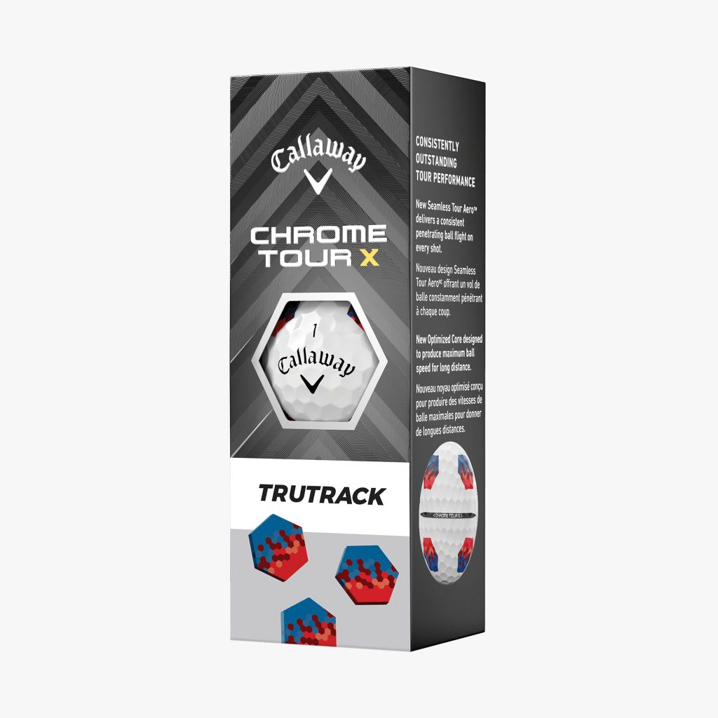 Bóng golf CHROME TOUR X 24 TruTracK Blue/Red | Callaway