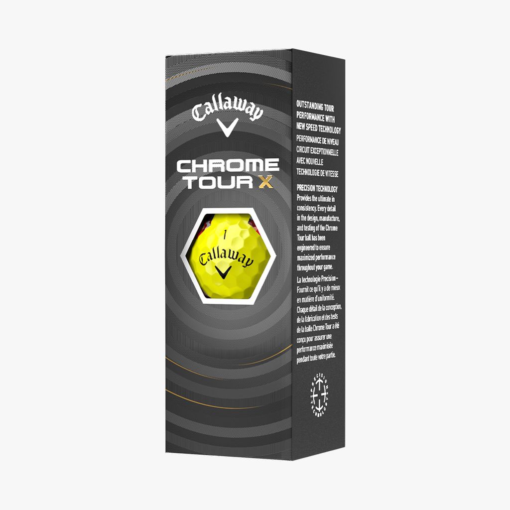 Bóng golf CHROME TOUR X YELLOW 24 TruTracK  | Callaway