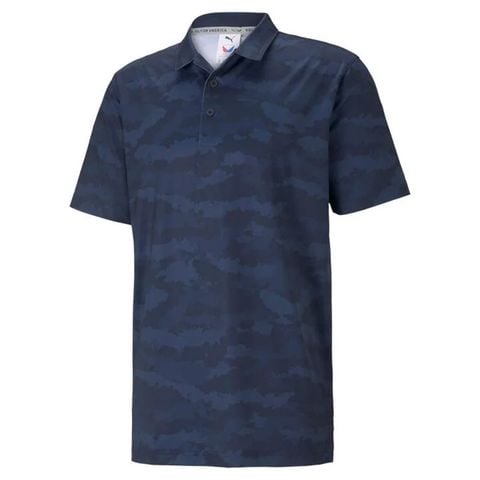 Áo golf nam tay ngắn Volition Camo Cover Polo - Navy Blazer 53747101 | PUMA