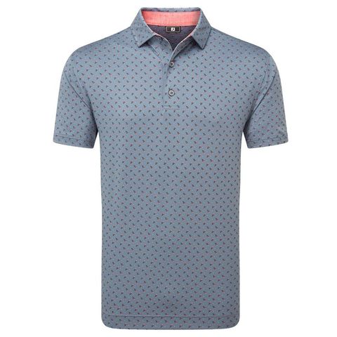 Áo Golf Nam Tay Ngắn Flower Bud Foulard, Self Collarr 32700  | FootJoy