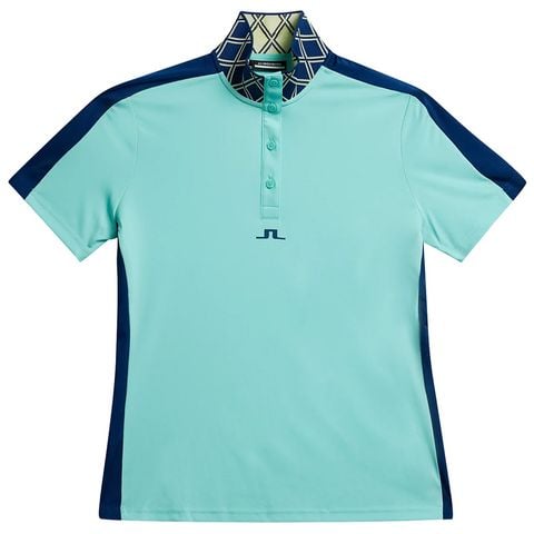 Áo golf nữ tay ngắn Pip Polo Aruba Blue GWJT09010-O492 | J.Lindeberg