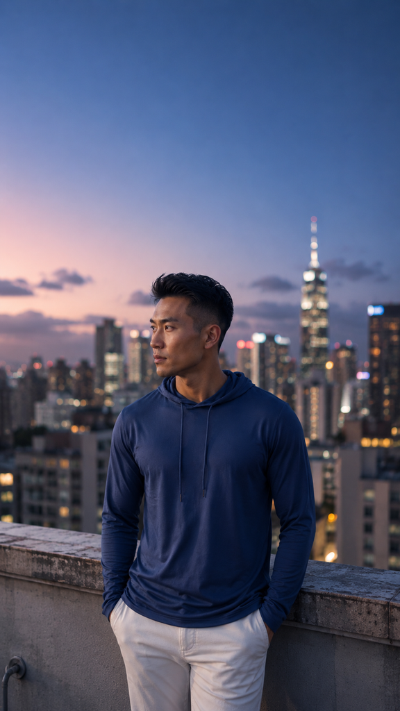 Áo Khoác Nam UV Ultracool Hoodie - Midnight WS101401-01 | Wildside