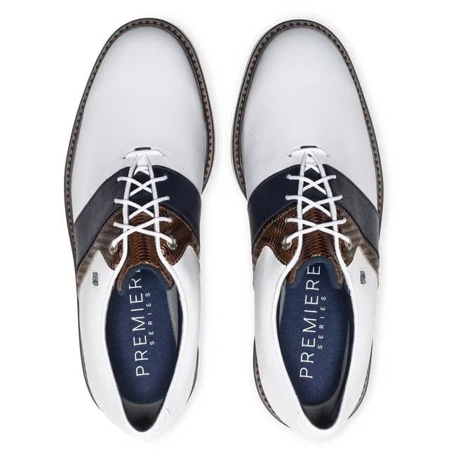 Giày Golf Nam Premiere Series White /Navy/Brown 54554 | FootJoy