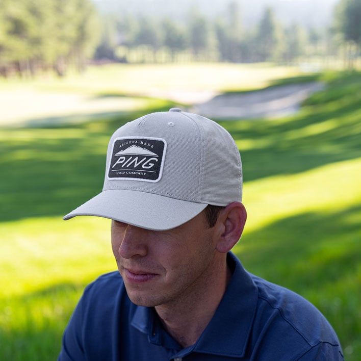 Nón kết golf nam CAMELBACK PATCH CAP 251 LIGHT GREY 37946-103 | PING