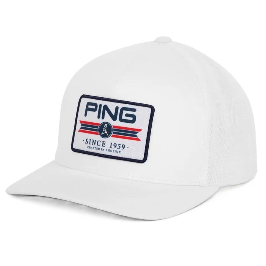 Nón kết golf nam AVIATOR CAP 254 WHITE CAP37942-101 | PING