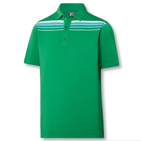 Áo Golf Nam Tay Ngắn FJ Lisle Shadow Chestband, Self Collar 87125 | FootJoy