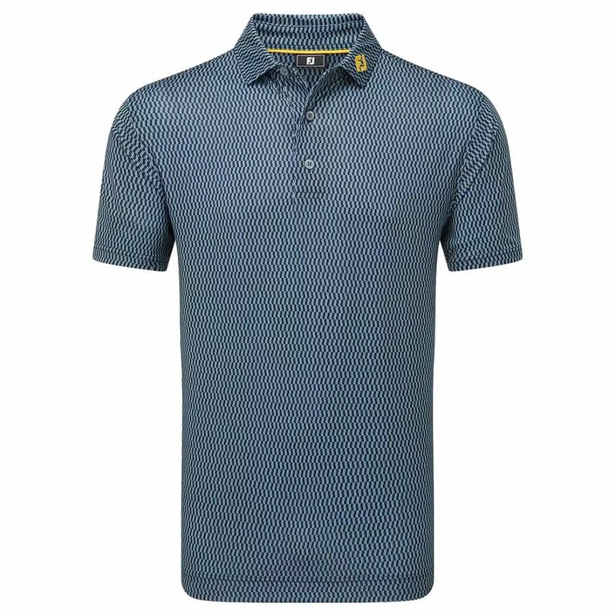 Áo Golf Nam Tay Ngắn Wiggle Print Lisle Self Collar 32564 | FootJoy