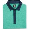 Áo Golf Nam Tay Ngắn Heather Lisle, Solid Self Collar and Placket 3138