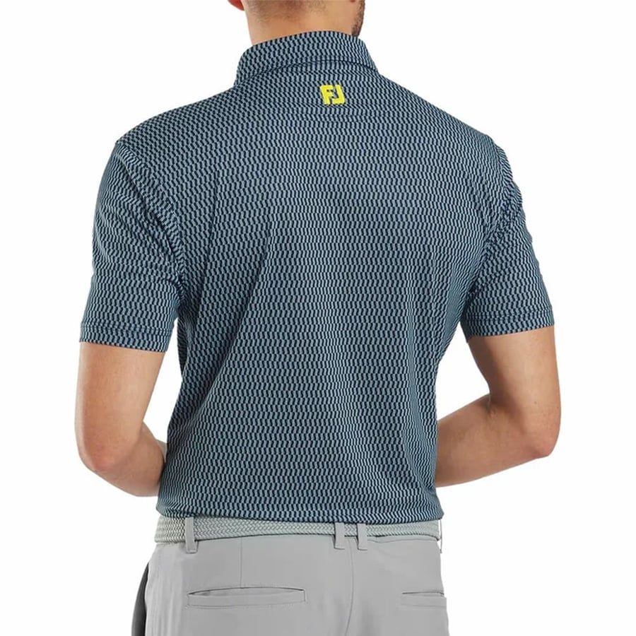 Áo Golf Nam Tay Ngắn Wiggle Print Lisle Self Collar 32564 | FootJoy