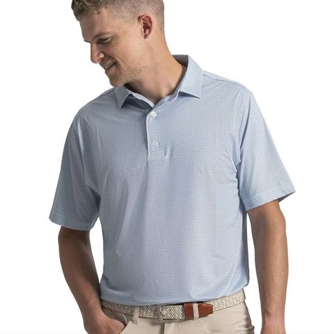 Áo Golf Nam Tay Ngắn  Wave Print Lisle Self Collar 39494 | Footjoy