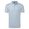 Áo Golf Nam Tay Ngắn Hidden Palm Print Lisle Self Collar 39467 | FootJ