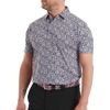 Áo Golf Tay Ngắn Meadow Print Lisle Self Collar 39451 | Foo