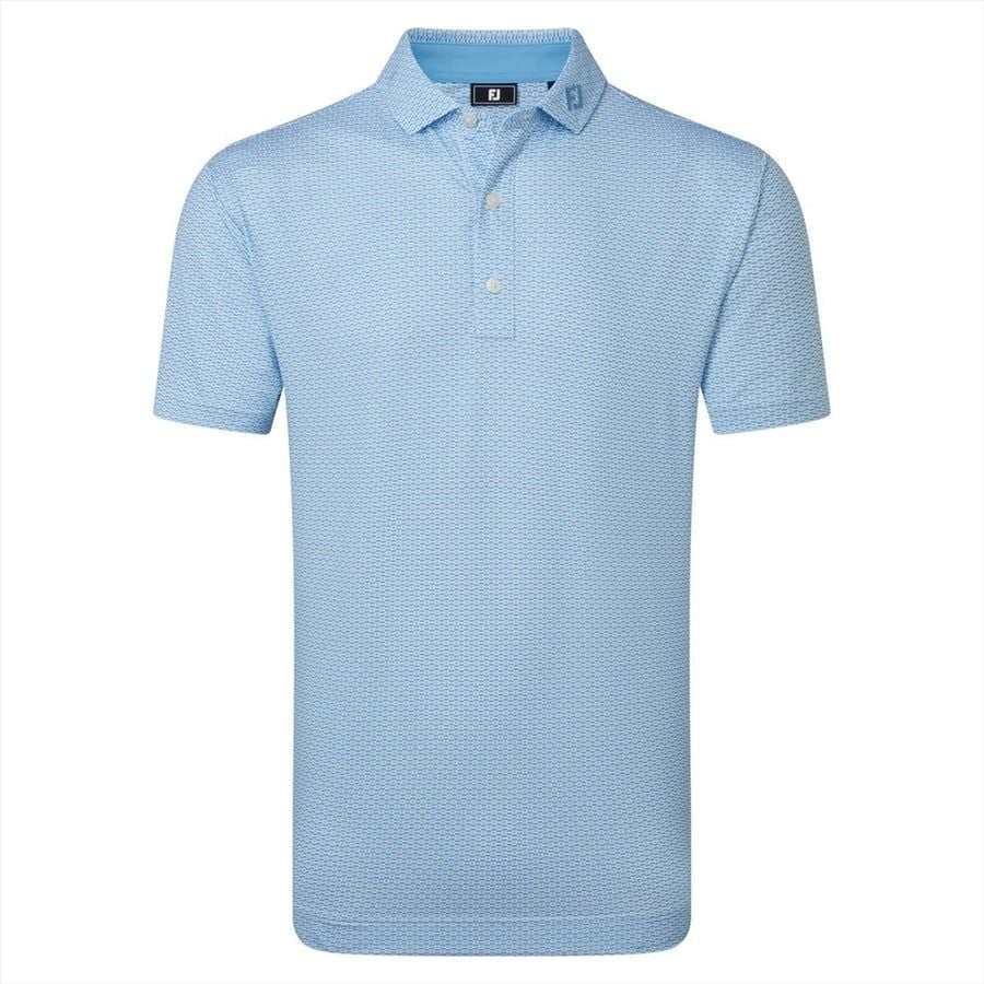 Áo Golf Nam Tay Ngắn Nautical Flag Print Lisle Self Collar 39481 | Foo