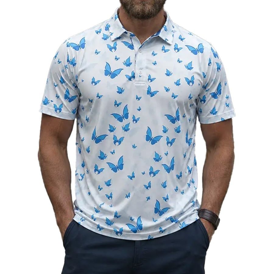 Áo Golf Nam Tay Ngắn Butterfly Garden Wildside Polo - Ultracool WS1001