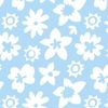 Áo golf nam tay ngắn Allover Floral Lisle White / Sky 31491 | FootJoy