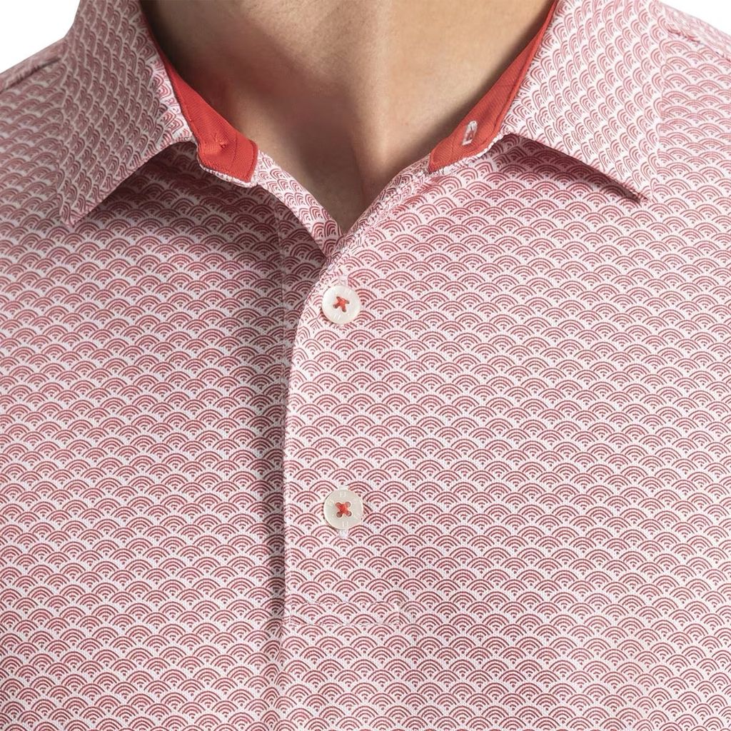 Áo Golf Tay Ngắn Footjoy  Ellipse Print Lisle Self Collar 39466 | Foot