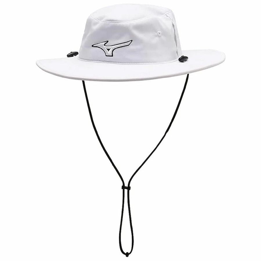 Nón rộng vành UNISEX LOGO HAT WHITE E2MWA23401 | Mizuno