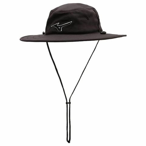 Nón rộng vành UNISEX LOGO HAT BLACK E2MWA23409 | Mizuno
