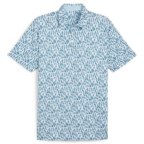 Áo golf tay ngắn nam MATTR Pines Golf Polo - Ocean Tropic - Zen Blue 62449201 | PUMA