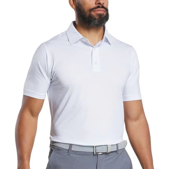 Áo golf nam tay ngắn Tonal Dot Print Lisle WHITE 37498 | FootJoy