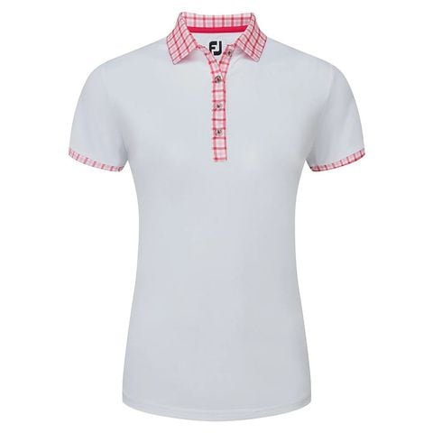 Áo Golf Nữ Tay Ngắn Gingham Trim SS Shirt 89737 | FootJoy